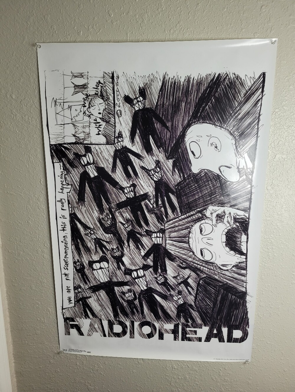Radiohead Scribble  Wall Poster New Sealed  22×34